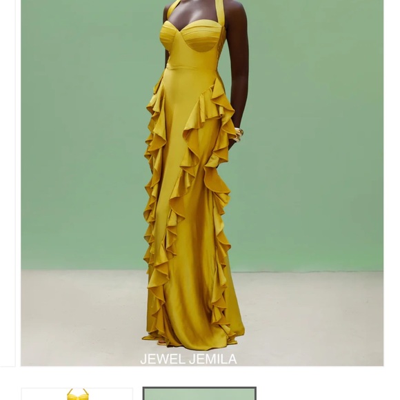 Dresses & Skirts - Yellow Ruffle Maxi Dress